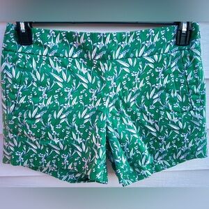 J. Crew - Floral Green Women's Chino Shorts